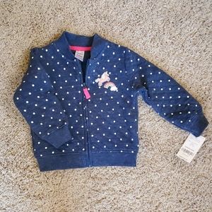 Carter infant's zip up jacket NWT